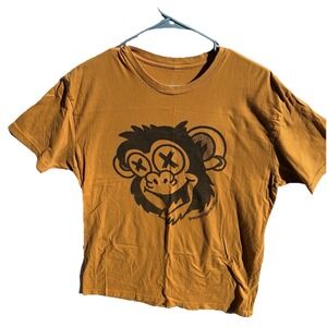 Monkey Wrench Graphic Tee Large Burnt Orange Atlanta Brewery
